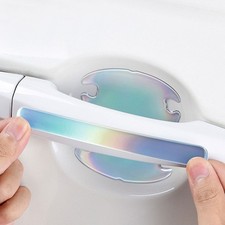 8× Car Door Handle Sticker Scratch Protective Anti-collision Strip Accessoriess