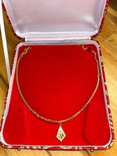 Vintage Indian 22K 916 Solid Gold Chain & Om Pendant 31.25g Bespoke London 