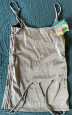 Newport News Sun streak, bathing suit top, size 10, gray silver 1980's