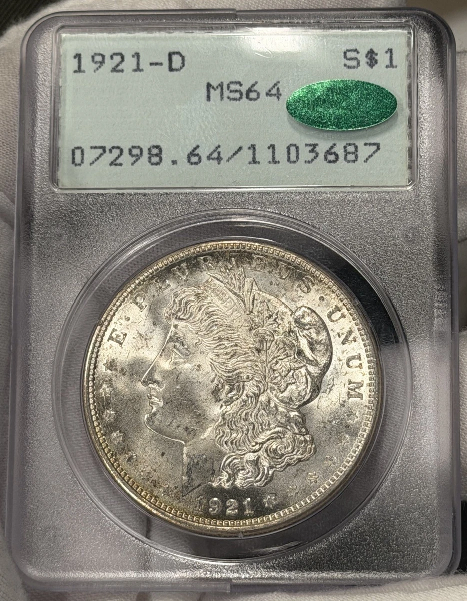 MS 64 Graded 1921 Year Morgan US Dollars (1878-1921) for sale | eBay
