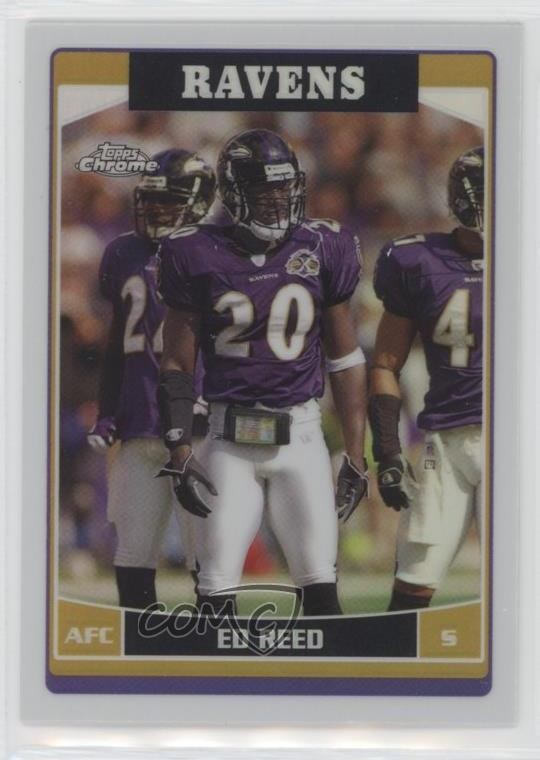 2006 Topps Chrome Refractor Ed Reed #111 HOF 8e3