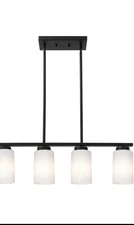 4-Light Kitchen Island Lighting, Farmhouse Linear Chandeliers, Dining Room Light