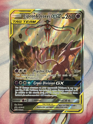 2019 Pokemon Sun & Moon Black Star Promos Espeon & Deoxys GX #SM240