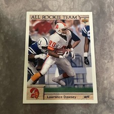 Lawrence Dawsey 1992 Upper Deck All Rookie Team Football Card #36 . rookie card picture