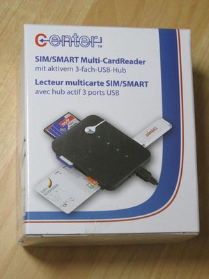 Speicherkartenlesegerät SIM/ SMART Multi-Card-Reader USB 2.0 micro-SD micro-SDHC