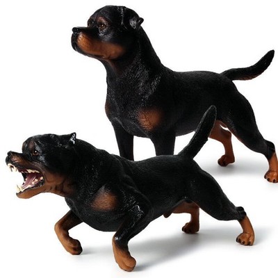 1/6 Scale Realistic Rottweiler Dog Statue Resin Animal Model Toys