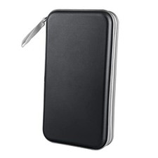 CD Case, DVD Case Holder 96 Capacity Hard Plastic CD DVD Disc Cases Black