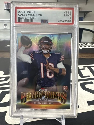 2024 Topps Finest Caleb Williams Rookie Bombardiers Case Hit SSP MINT PSA 9