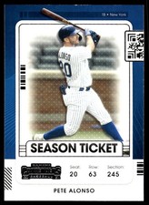 Pete Alonso 2021 Panini Contenders #84 New York Mets FREE SHIPPING AutographDen