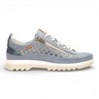 Baskets En Cuir Denim Bleu À Lacets Avec Zip Pour Femmes Pikolinos Vigo