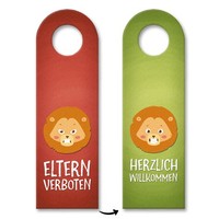 Eltern Verboten Oder Willkommen TüRhäNger Mit LöWe Motiv Kind Kinderzimmer TüRe