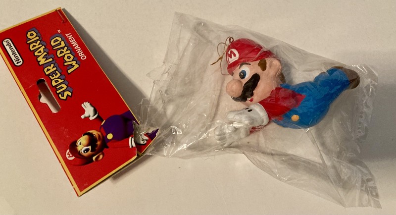 Vtg Kurt Adler Super Mario World  Christmas Ornament Mario 1998 RARE