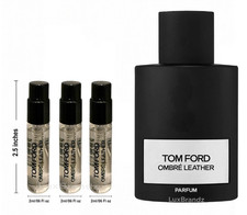  3-PACK TOM FORD OMBRE LEATHER PARFUM 1.5ml COLOGNE EDP SPRAY SAMPLE-FREE SHIP