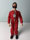 1970'S HASBRO GI JOE ADVENTURE TEAM ORANGE JUMPSUIT ADVENTURER FIGURE Flocked