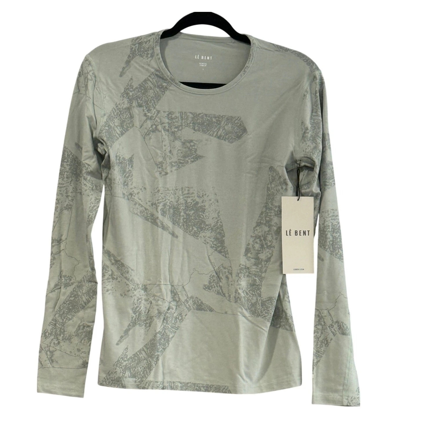 Le Bent SPF 50+ merino wool base layer crew top women small NWT ski hiking shirt