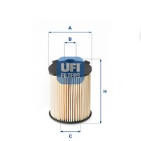 UFI ÖLfilter 25.110.00 Passend FüR Volvo XC60 II 246 156