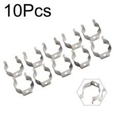 Pack of 10 Open Type Steel Tool Clips for Organizing Pipes and Tools