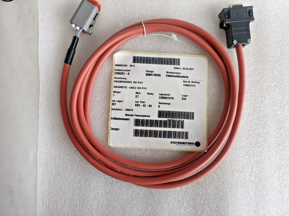 Steyr Motors 2206201/0 Diagnose Cable 2206201-0 102456 LDL23442 - Image 3 of 4