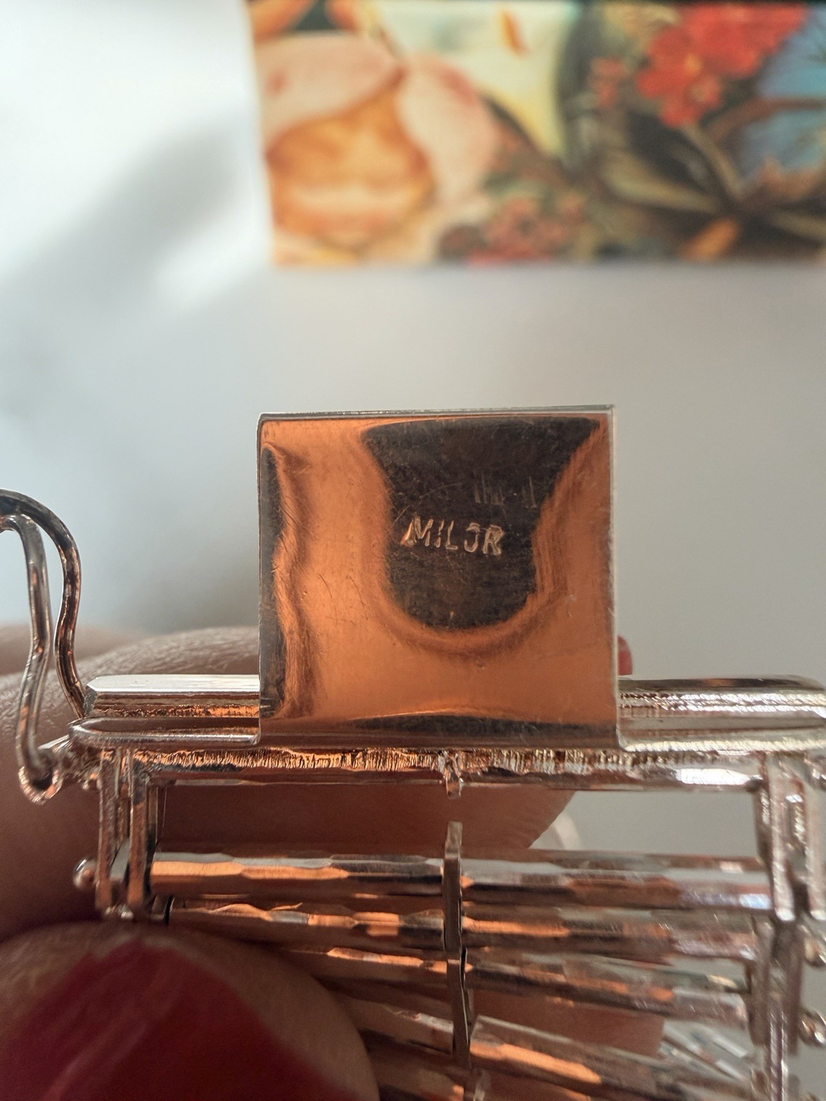 Milor 925 Silver Rectangular Bangle Bracelet Box … - image 2