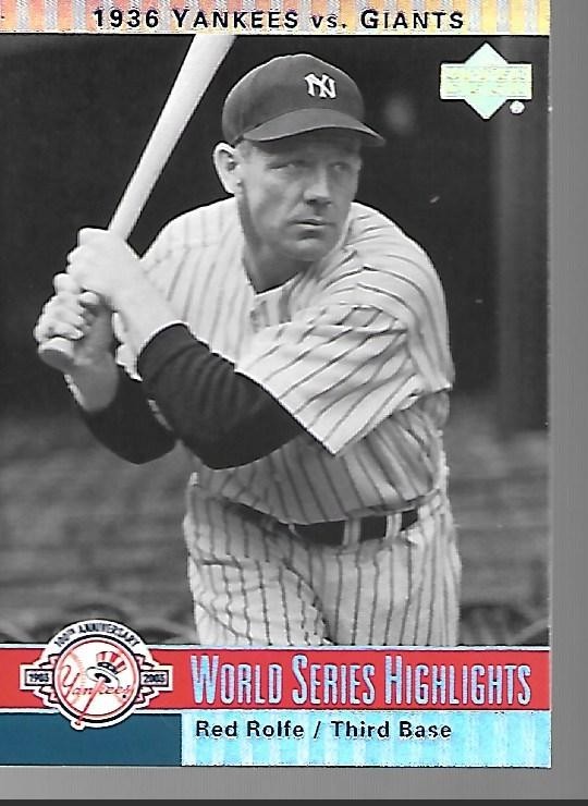 2003 Upper Deck Yankees 100th Anniversary Baseball - Select Your Card