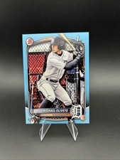 2025 Bowman Draft #BD-156 Michael Oliveto 1st Prospect Base Skyblue 389/499 BZLS