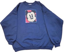 Disney Mickey Mouse Sweatshirt Size XXL 2XL Vintage Sweater Pullover USA MADE