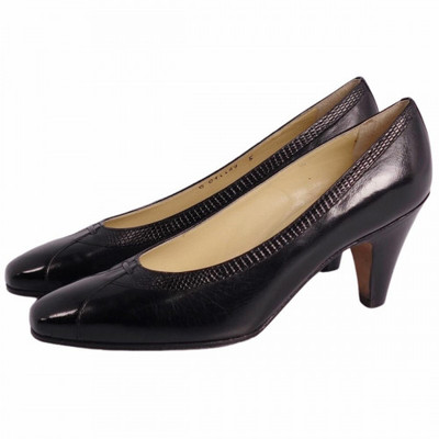 TANINO CRISCI High Heels size: 5B Black Leather Made in Italy