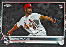 2022 TOPPS CHROME UPDATE/   JAKE WALSH ROOKIE CARD