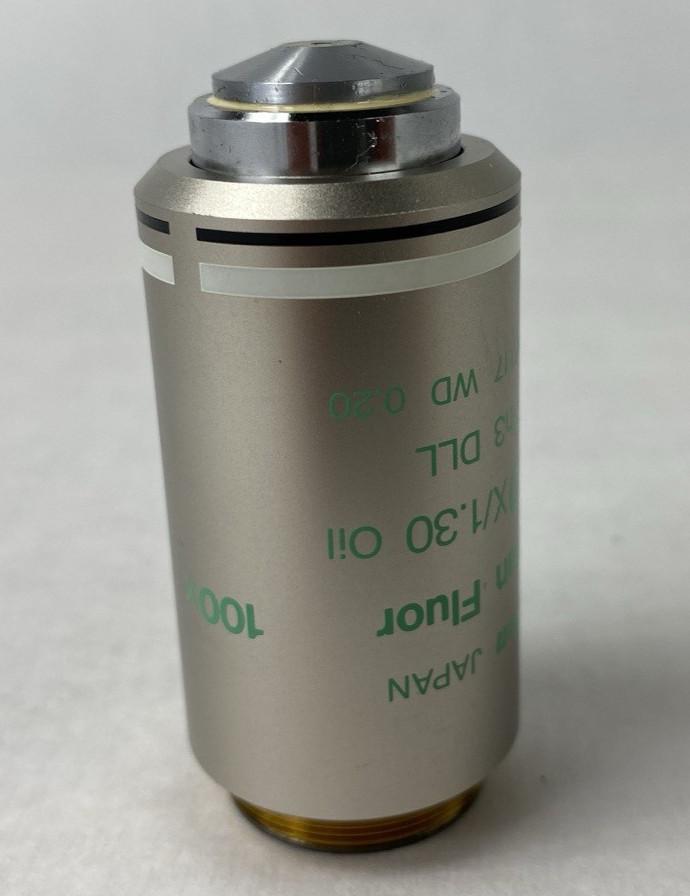 Nikon Plan Fluor 100X 1.30 Oil Ph3 DLL WD .20 Microscope Objective