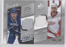 2008-09 SP Game Used Edition 94/100 Markus Naslund Tomas Holmstrom #AF2-NH 0v1