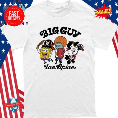 Verdy x Ice Spice Big Guy Character Shirt S-5XL | eBay