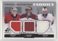 2014 SP Game Used Authentic Fabrics Trio Karri Ramo Eddie Lack Mike Smith 1e15