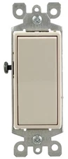 Leviton R76-05613-2TS 15A Light Almond Decora Illuminated Rocker Light Switch
