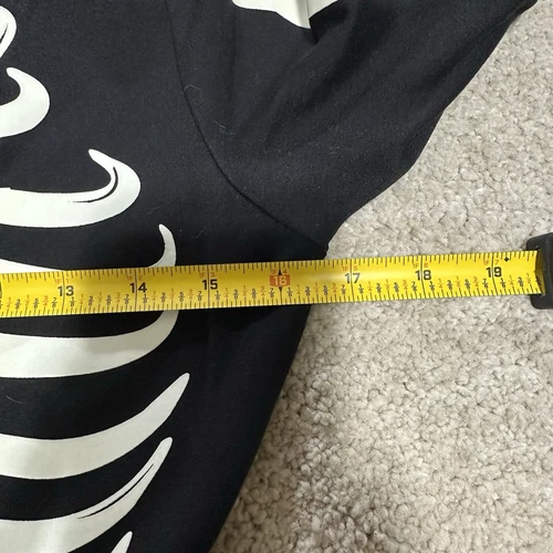 Unique Vintage Glow In The Dark Skeleton Halloween Dress Women’s M A Line Swing - Picture 8 of 12