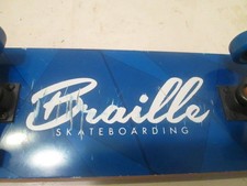 Braille Skateboarding Hand Board 11" Long Few Scratches on Bottom Normal Use
