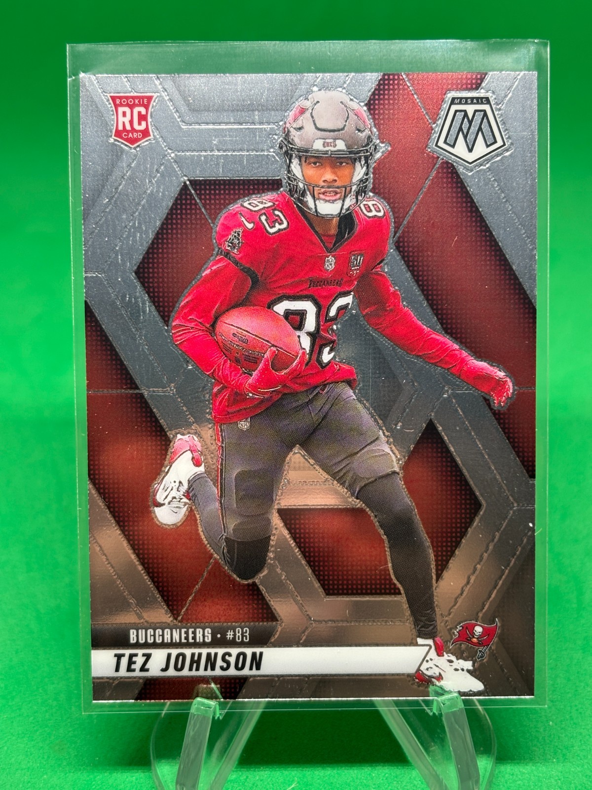 Tez Johnson Rookie Card 2025 Panini Mosaic Tampa Bay Buccaneers #316