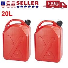 2Pack Portable Gas Fuel Tank Petrol Storage Can For ATV UTV Motorcycle Car 20L