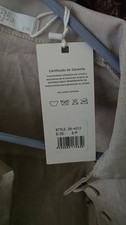 Beige Solid Dress Pants Polyester Blend Teens Regular Size S/P Waist 26
