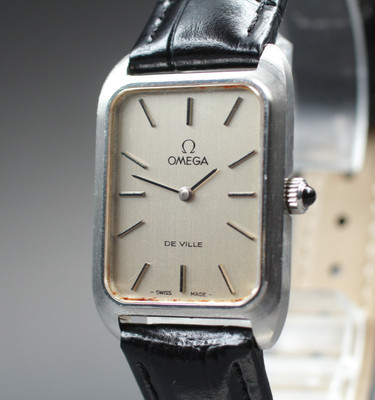 Vintage 1975 [Near Mint] Omega De Ville 511.0503 Handaufzug Silber Tank Damen