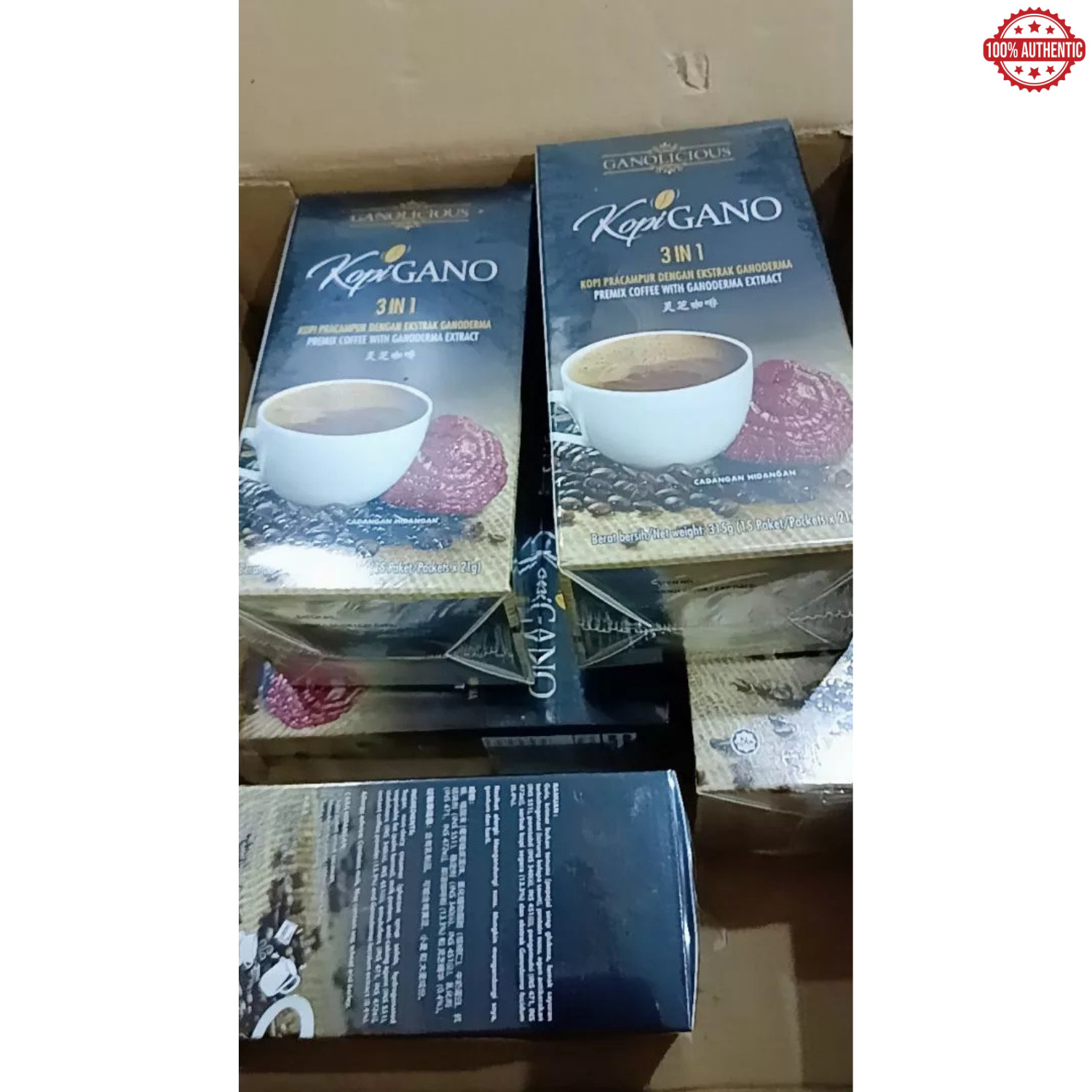 10 X Gano Excel Cafe Ganolicious 3 in 1 Original Coffee Ganoderma Reishi