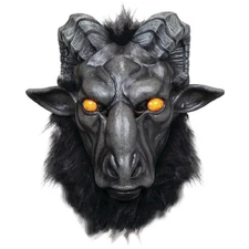 Baphomet Demon Mask Halloween Adult Size Horror Goat