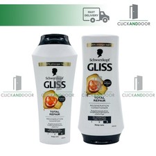 SCHWARZKOPF Gliss TOTAL REPAIR SHAMPOO 250ML & CONDITIONER 200ML
