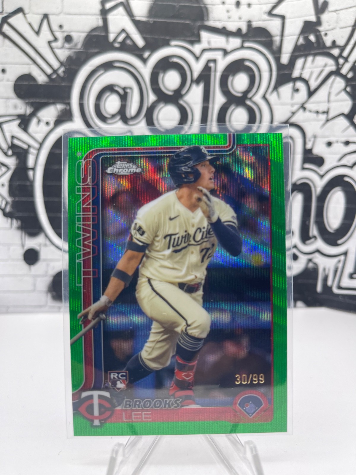 2025 Topps Chrome Brooks Lee Rookie Green Wave Refractor Rookie /99 #234