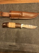 Helle Harding Knife Jagdmesser feststehend Outdoor Edelstahl Holzgriff - 02HE016