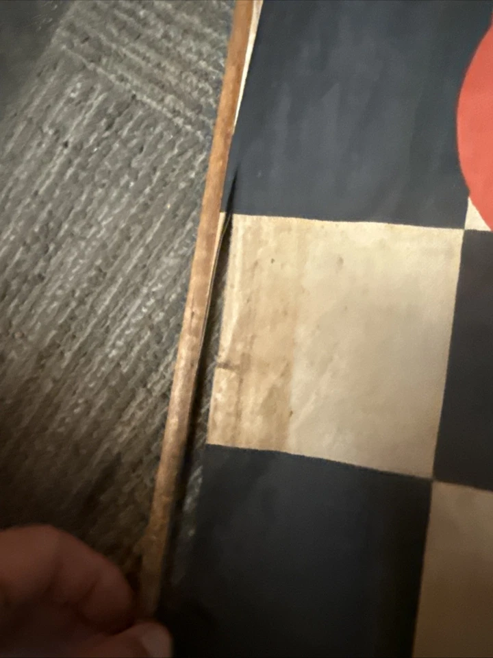 Bandera de recuerdo Speedway 1956-58 vintage Indy 500 tela de carrera a cuadros rara 17x17 Foto 3 de 4