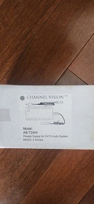 Channel Vision Model: AB-T2454 Power Supply for Cat5 Audio System 24 VDC, 2.5A