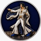 Colorized 2026 1 Oz Silver Eagle - Elvis Presley Blue Suede Edition .999 Fine