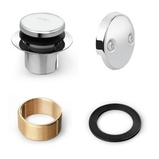 Tip Toe Bathtub Tub Drain Conversion Kit Assembly,Tub Drain Trim Kit with Two...