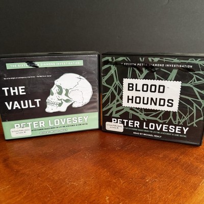 Lot: 2 Peter Lovesey Audio Book CD Peter Diamond Investigation 4 6 Bloodhounds