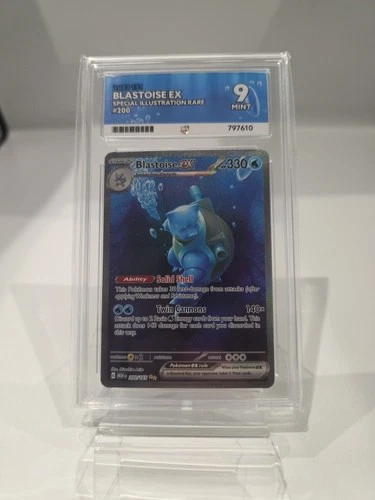 Pokémon TCG Blastoise EX Scarlet & Violet 151 Card 200/165 Sir Ace 9